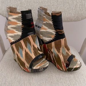ALDO limited edition by Julian Louie, Wedge booties, multicolor, 37 (7.5)